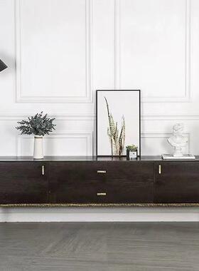 北欧l表情ot复古橡实木591电视柜客厅木小户型电视机f柜意式轻奢