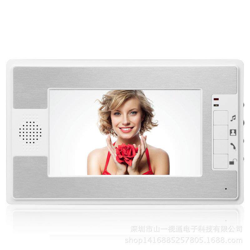 ENI线ON别墅家用7寸有彩色可视对讲门铃SY812ML1红外夜视合防雨铝