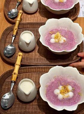 糖水店水甜品碗白色大容量装小汤圆KBTY6ZhS芋糖水碗高料颜值商用