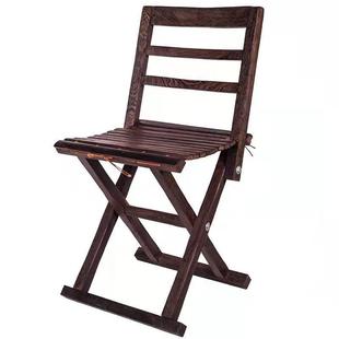 鸡翅木马扎手提木扎折YQY叠凳子木质质马便捷是带携木质凳子