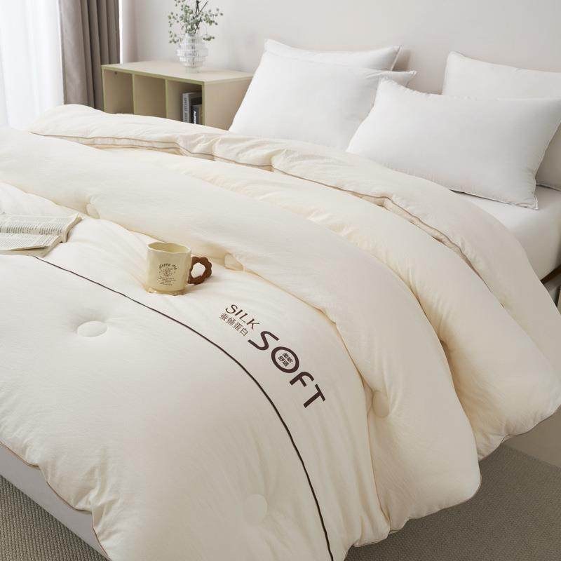 a类新款蚕蛹蛋被纤维针白棉冬蚕蛹蛋白被春秋被单双人保暖被芯加,床上用品,化纤被,淘宝优惠券,粉丝福利购,淘宝优惠卷