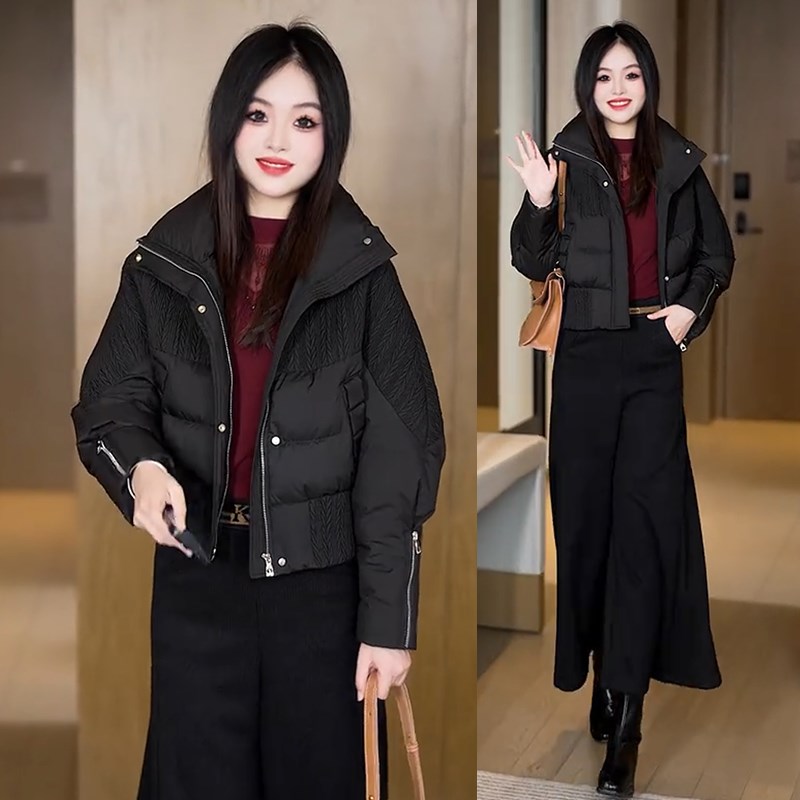 小个子短款羽绒棉服女冬天2025今年流行新款爆款时尚洋气欧货棉衣