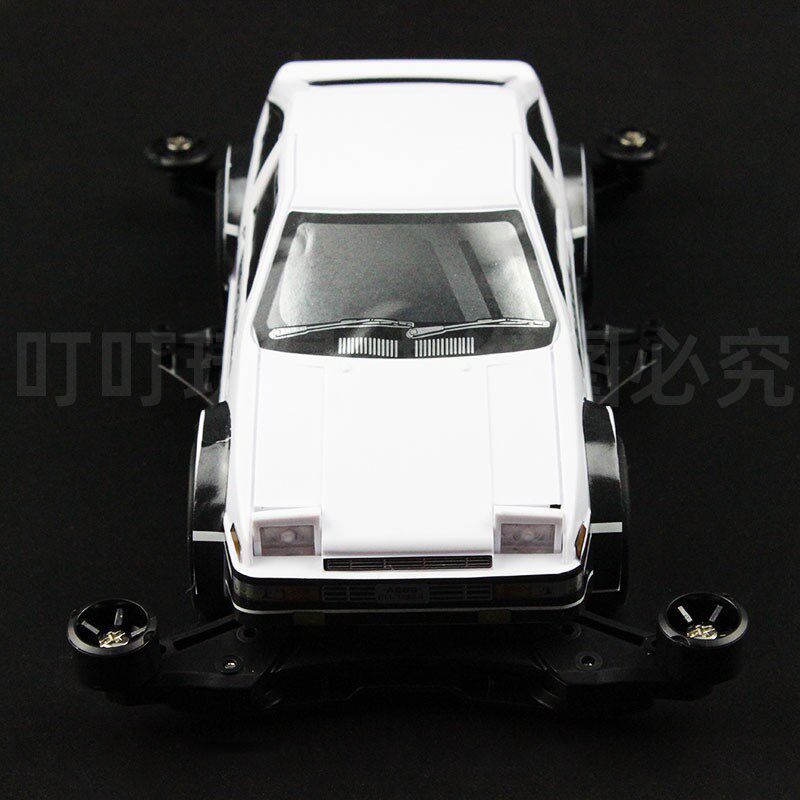 捷品竞技四驱车FMA底盘带灯光版AE86赛车拼装车亲子DIY玩具含马达