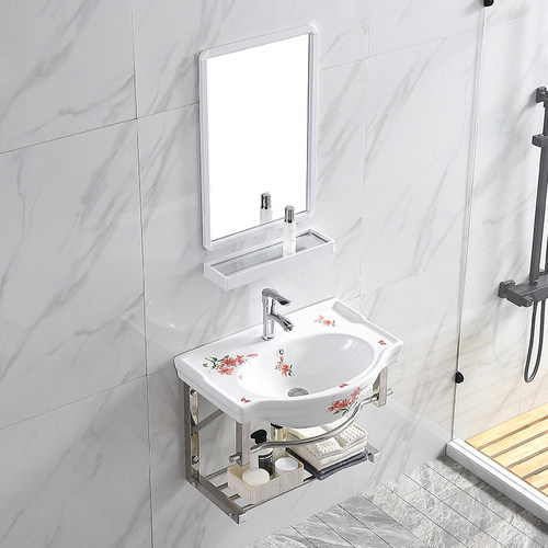 挂墙式小型洗手盆卫生间挂盆阳台现代挂式盆小户型洗脸盆陶瓷简易