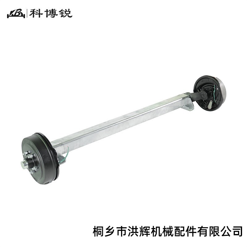 1.5吨扭力电刹轴拖车后桥车轴汽车房车游艇电磁扭力橡胶拖车车轴