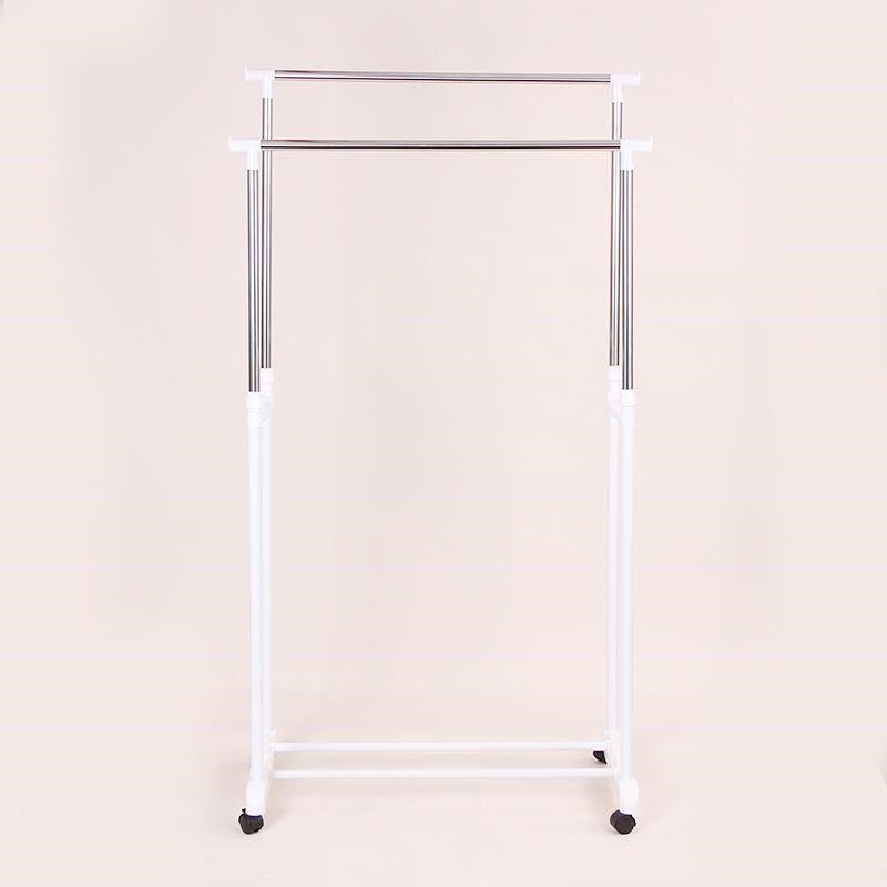 落地式可移动折叠晾衣架室内小型挂衣架不锈钢伸缩晒衣架