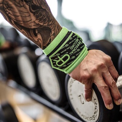 PR轮子哥护腕男健身训练卧推助力举重专业力量举健美防扭伤护手腕