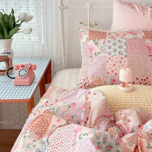 现货 ASAROOM 韩国四季被!碎花控必入 纯手工蕾丝边 春秋被