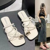 拖鞋 凉拖鞋 女313233夏季 凉鞋 33小码 百搭2025新款 外穿34码 平底时尚