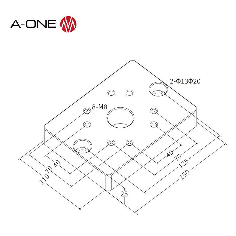 可兼EROW元A手动单容中心卡盘底板CN3A-10000C三次检测台机卡盘底