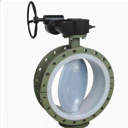 铸钢不锈钢耐酸碱衬手柄涡轮衬氟蝶DD3氟71阀F1046-16N50