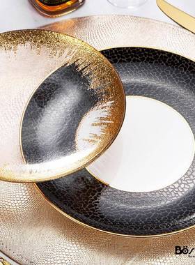 陶样台XPI板房摆装饰骨瓷餐盘餐具叉勺餐刀厅牛排p菜盘瓷咖啡茶杯