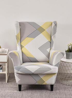 弹力老虎套椅凳套沙发套全包单人翼背沙斯发罩美式子佳蒙坐558899