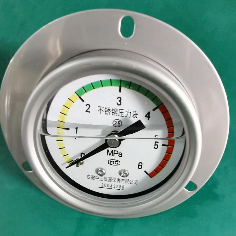 Y-1锈00BFY-100BF不钢压力表径向Y耐震Y60轴ZT向带边150耐高温真