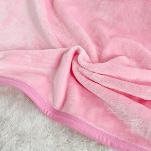 可定制加长尺寸法兰绒毛毯纯色加厚包边绒毯子单S双人保暖铺床沙