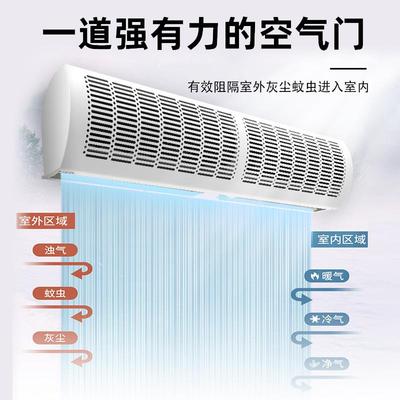 静音凉风ZNO幕用机商低噪市音空气幕餐馆超门口强风门控风遥控风