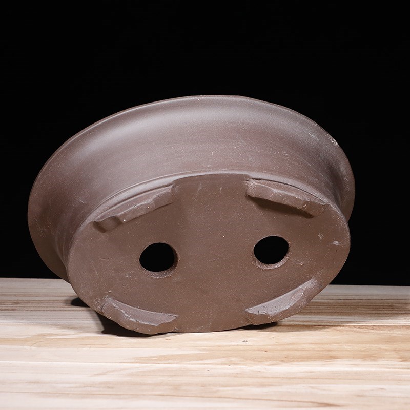 紫砂花盆大口径长m方形马槽花盆椭圆盆景花盆阳台种菜盆陶瓷花盆