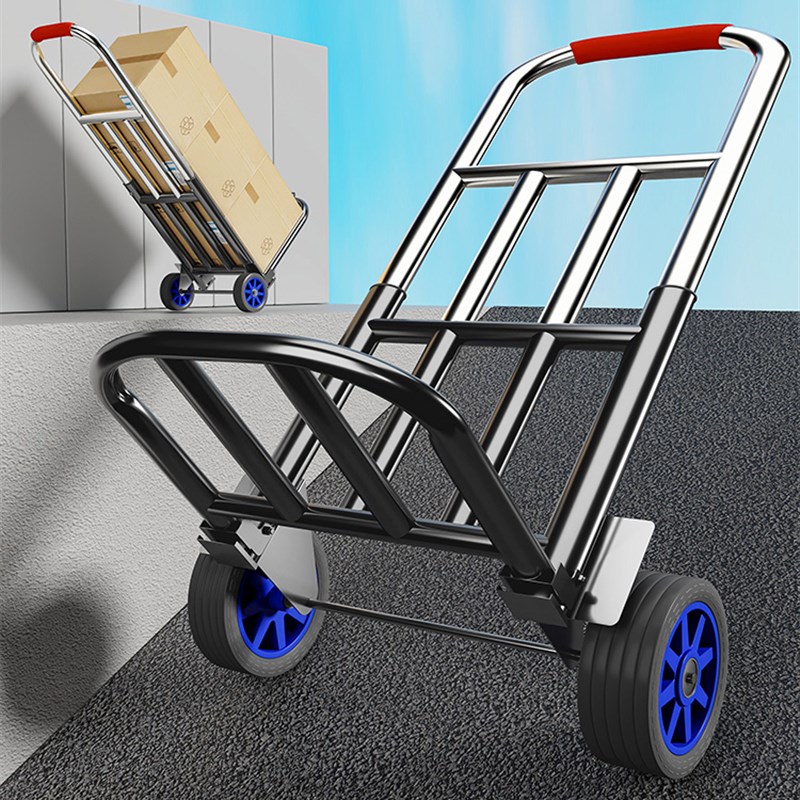 小推车快递搬运拖车家用买菜购物折E叠小拉车行李拉杆车便携手拉