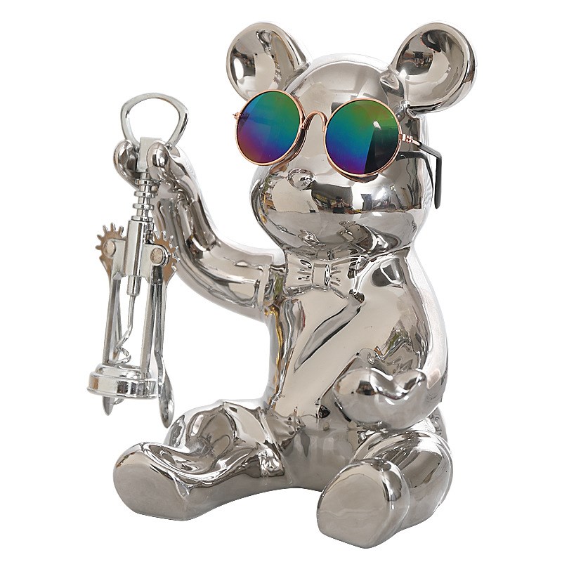 装饰品红b酒架摆件客厅餐边柜摆设F轻奢实用创U意精致艺术玄关