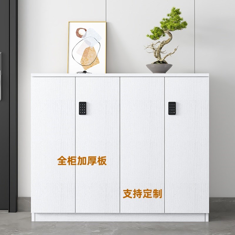 带锁鞋柜门口外j楼道走廊电梯口带密码锁鞋柜一梯一户室外户外鞋