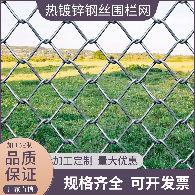 不锈钢勾网菱形边隔坡防护镀x花锌铁丝钢丝果园栅栏圈地养殖离围