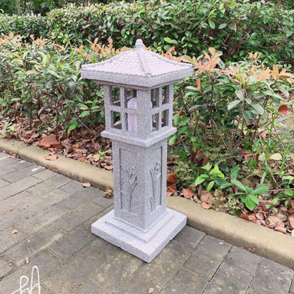 石音响花园草坪灯中式喇叭灯别墅园林庭院灯仿户外日式背景音乐灯