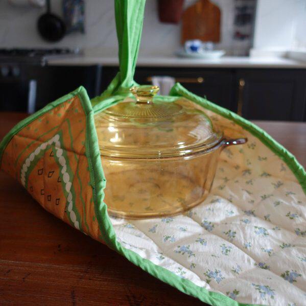 外出保温隔热垫盖布收纳袋绗缝布袋垫防烫多功能玻璃锅饭盒袋食物