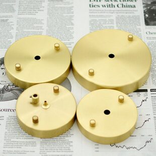 黄铜固定圆盘水晶配件天全铜吊灯全吸顶底花盘厂价限区复古包邮盘