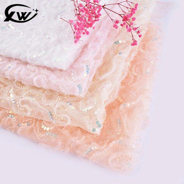 本厂专业生产档网纱带子绳子绣花面料 耐磨的网纱亮片珠子绣,居家布艺,海绵垫/布料/面料/手工diy,淘宝优惠券,粉丝福利购,淘宝优惠卷