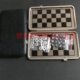 迷你皮盒便携中国象棋磁性金属制国际象棋黑皮铝 盒装