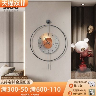 现代轻奢玄关装饰画带钟表入户门抽象时钟挂画走廊餐厅墙面挂钟画,家居饰品,挂钟,淘宝优惠券,粉丝福利购,淘宝优惠卷