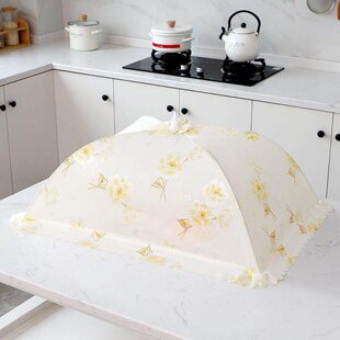 布盖菜罩家用款长方形全物防可折叠罩子餐桌食苍蝇遮灰尘剩饭菜罩