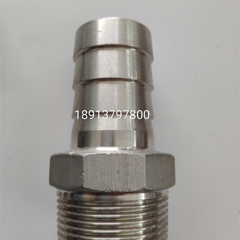 不锈钢六角皮管接头 p304不锈钢软管接头 304 六角宝塔接头