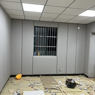 宣泄室留置室防撞阻燃软包定制办案区询问室防水隔音板谈话室吸音