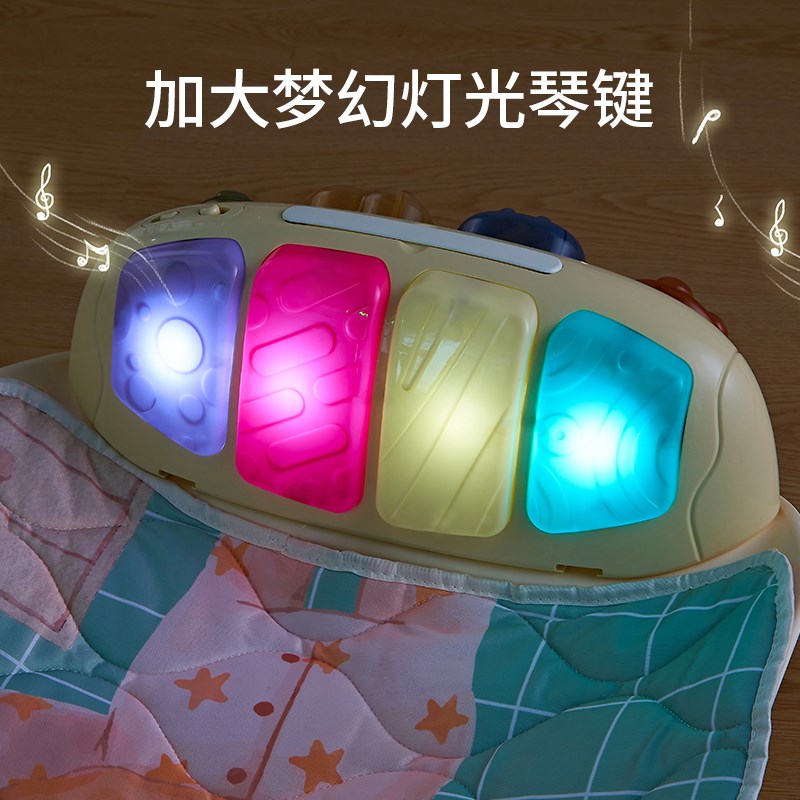 宝宝摇椅健身架脚踏琴新生婴儿满月礼物宝宝0到6个月躺着看的玩具