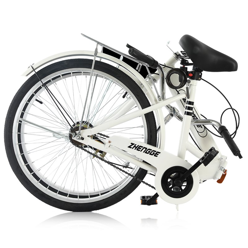 折叠自行车女款轻便实心胎成人男士上班代步22寸24寸大人学生单车