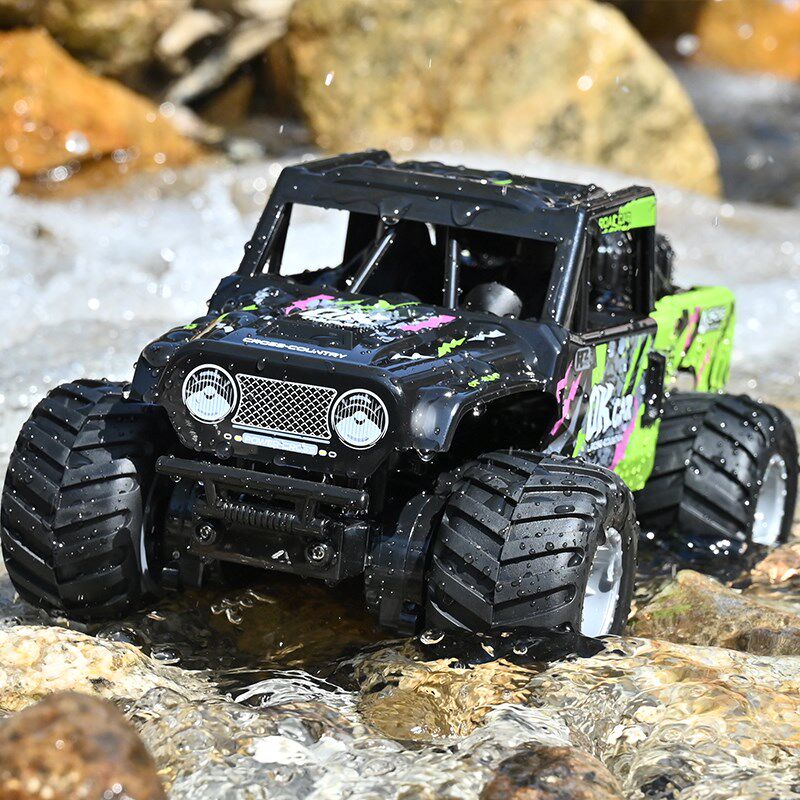 遥控汽车儿童四驱越野车水陆两栖玩具电动漂移赛车攀爬男孩礼物rc