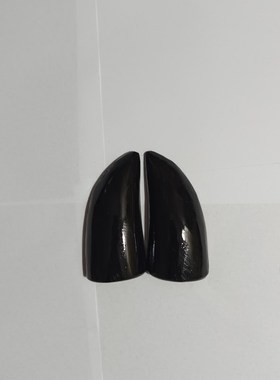 竹根卦圣杯九宫八卦竹卦茭杯老式竹头老款雕刻手工黑色弧形