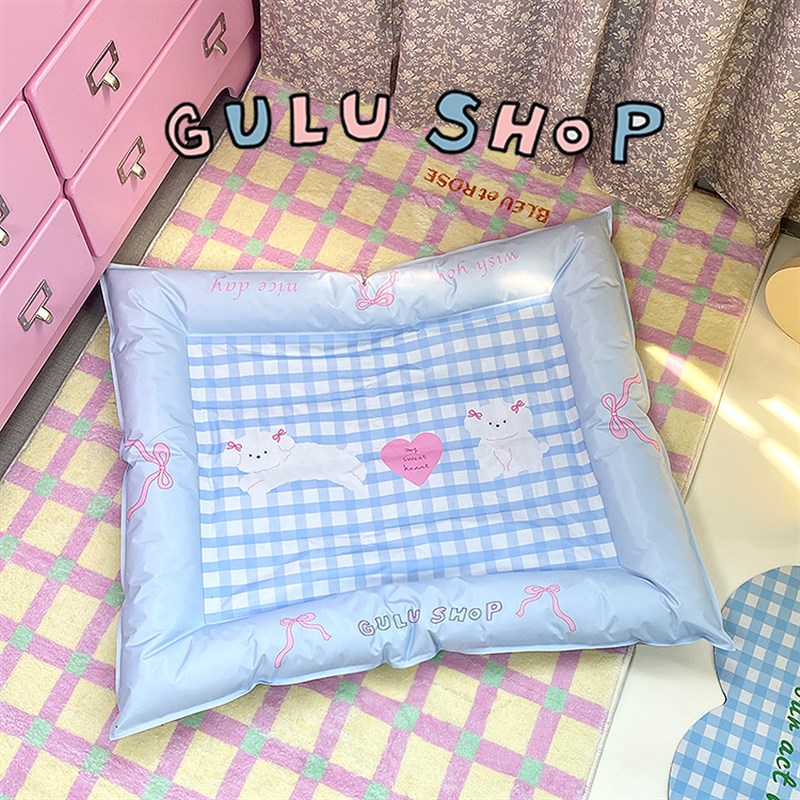 咕噜gulu:韩系夏季冰垫凉窝猫窝狗窝降温解暑大号睡床耐磨耐抓