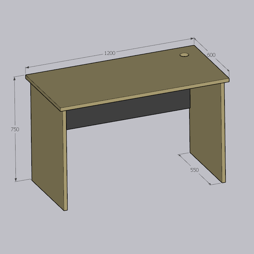 电脑办公桌简约现代老式单人办公室桌纯板式组装便捷安装经理桌