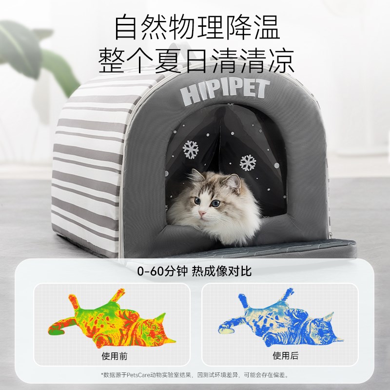 猫咪空调房猫窝夏天封闭式空调屋小猫睡窝冰窝狗冰屋降温夏季凉窝