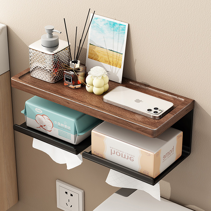 胡桃木纸巾盒卫生间厕纸盒抽纸盒浴室纸巾卷纸架厕所卫生纸置物架,家装主材,卷纸器/纸巾架,淘宝优惠券,粉丝福利购,淘宝优惠卷