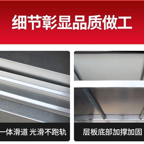 整台焊接不锈钢工作台厨房操作台面储物柜商用烘焙切菜桌子带拉门