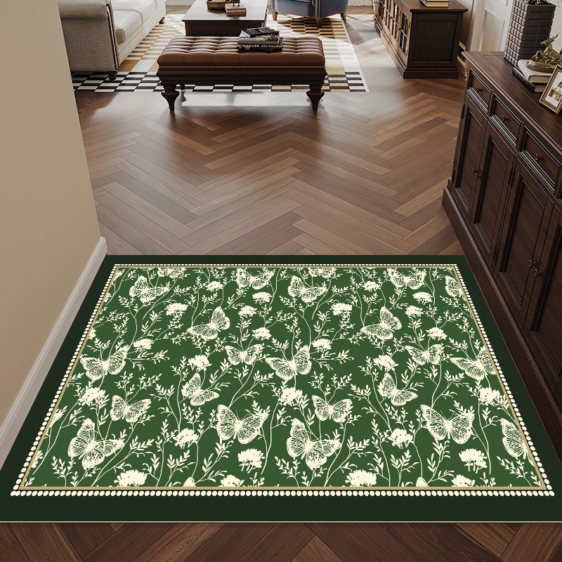 科技皮入户门垫皮革地垫美式门口进门脚垫免洗可擦防滑地毯高级感