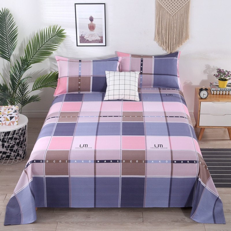 好货!四季都好用!老粗布床单纯棉加厚单人双人全棉大炕单简约夏