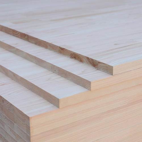 源接头工厂桧XIE木指花纹木板材吧台日料面家居桌直供指接实桧木