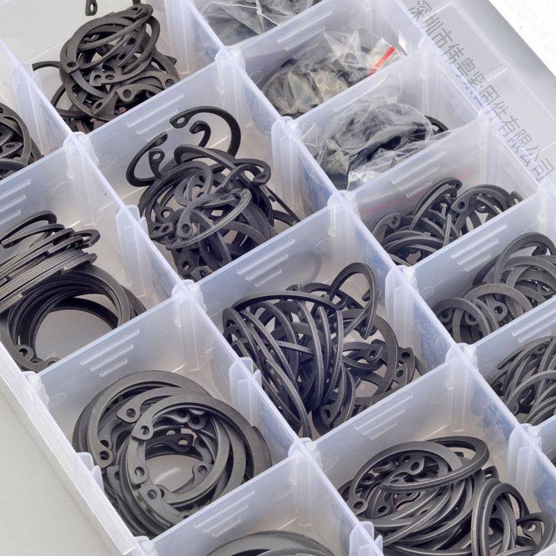 65mn弹簧钢5境00pc孔用套弹垫挡圈M8-Ms32组合LZI装跨螺丝内卡盒