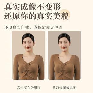 油网NYZ红波形浪全身镜地落镜奶ins风试衣穿衣镜家用女生卧室异镜