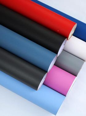 特厚纸墙厅纸自粘展厅35894会贴纸纯展色客卧室背景墙壁广告即时