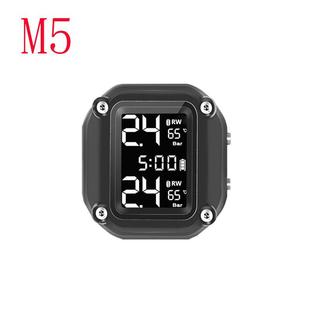 摩托压监测系统2车轮胎压检测测TPMS无线传输胎机车胎压检外743置